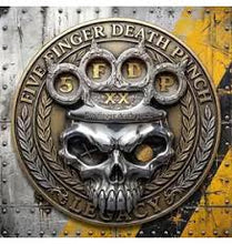 Load image into Gallery viewer, Five Finger Death Punch - Legacy (indie exclusive-gold foil cover/amber wave coloured vinyl) (LP)
