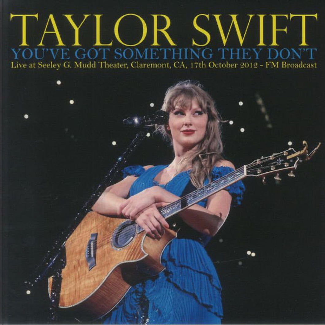Taylor Swift - You’ve Got Something They Don’t: Live @ Seeley G. Mudd Theatre, Claremont, CA, 17 October 2012 FM Broadcast (LP)