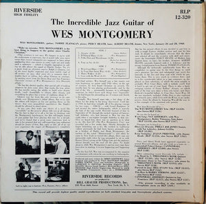 Montgomery, Wes - The Incredible Jazz Guitar of Wes Montgomery (Original Jazz Classics Ser.)