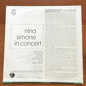 Simone, Nina	- Nina Simone in Concert (Verve Acoustic Sounds Series)