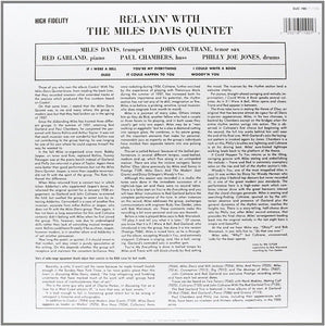 DAVIS, MILES QUINTET - RELAXIN' WITH THE MILES DAVIS Quintet (LP)