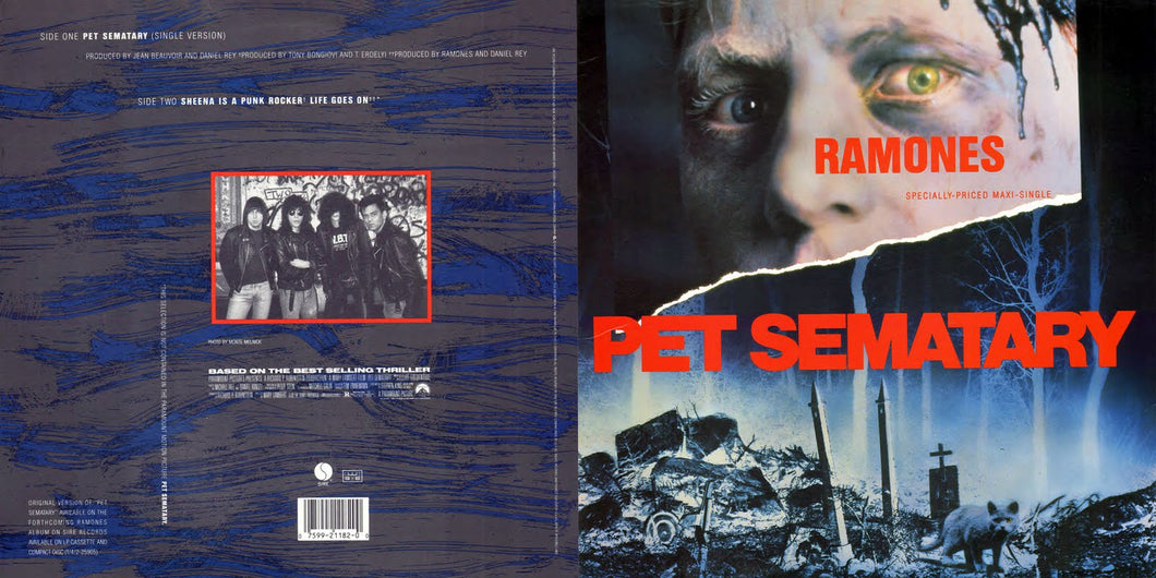 Ramones - Pet Semetary (3-track clear red vinyl)