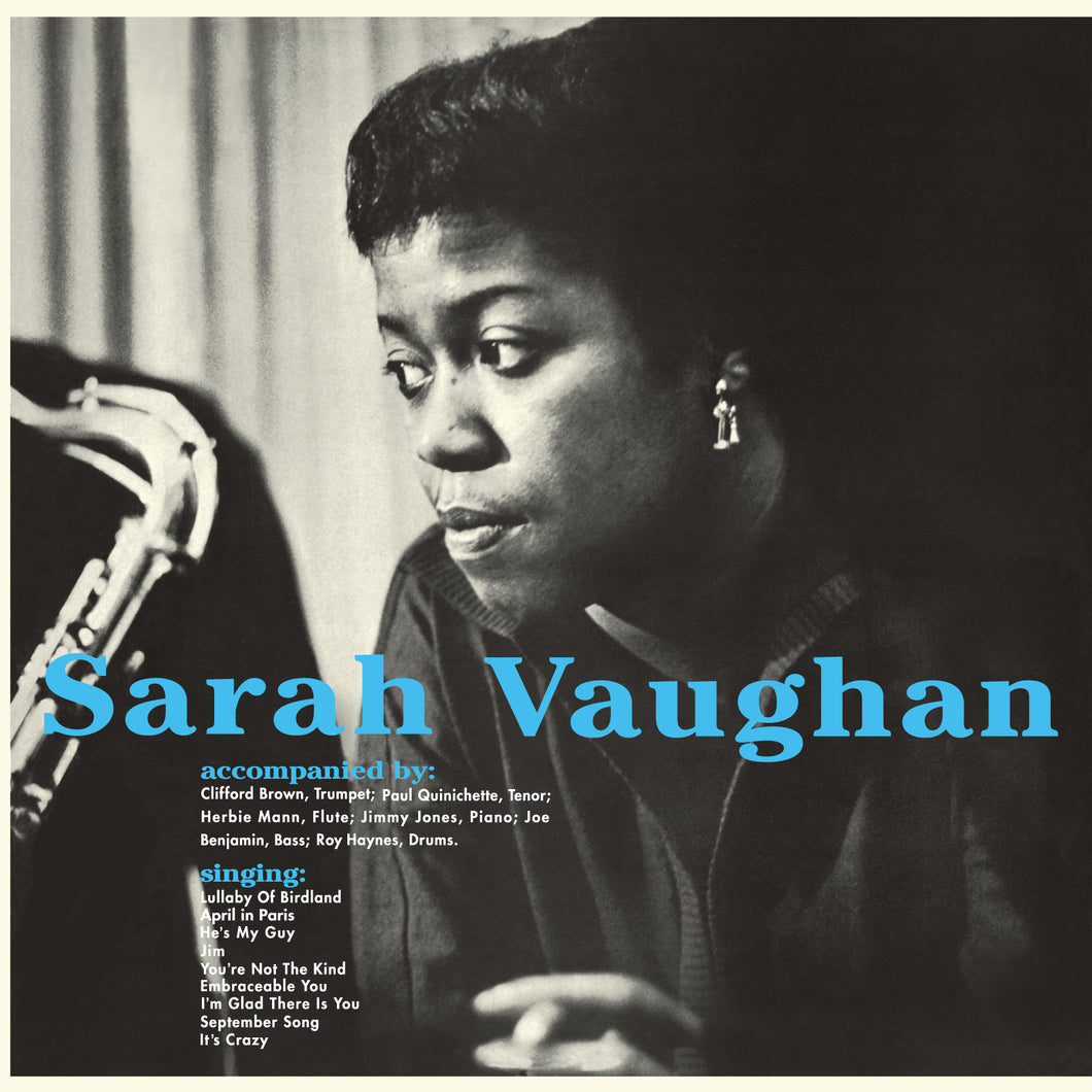 Sarah Vaughan-Sarah Vaughan With Clifford Brown + 1 Bonus Track! Limited Edition In Transparent Blue Vir