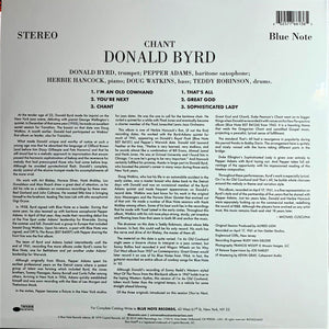 Byrd, Donald - Chant (Tone Poet Series LP)