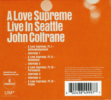 Load image into Gallery viewer, COLTRANE,JOHN - A LOVE SUPREME - Live In Seattle (CD)
