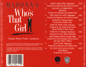 MADONNA-WHO'S THAT GIRL  (Soundtrack Vinyl)