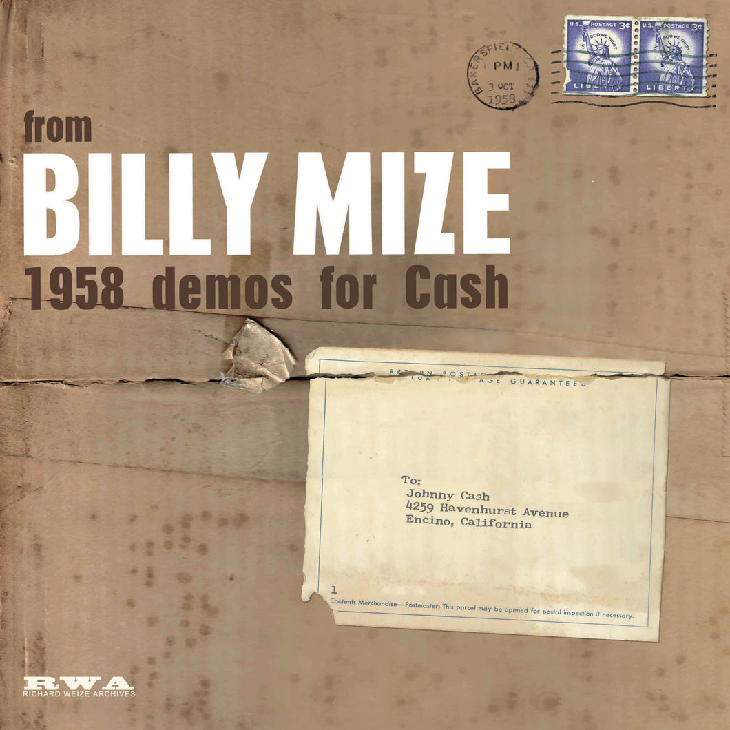 Billy Mize-1958 Demos For Cash